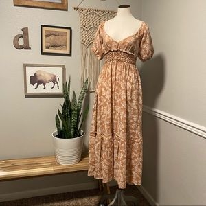 HP 3/11 NWT Free People Ellie Printed Maxi Dress